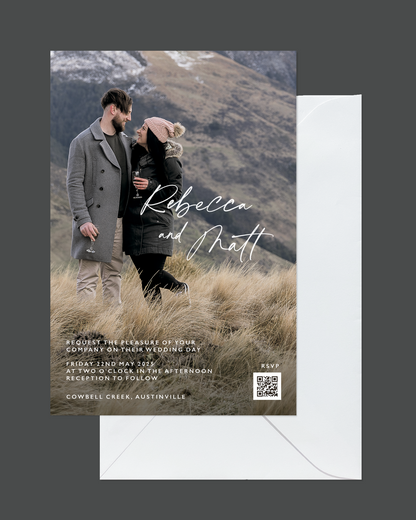 The Two Hearts Wedding Invitation
