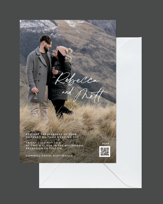 The Two Hearts Wedding Invitation